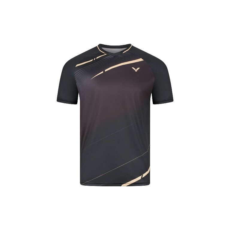 Victor Sport T-shirt T-63102 C (100% Polyester) black men's