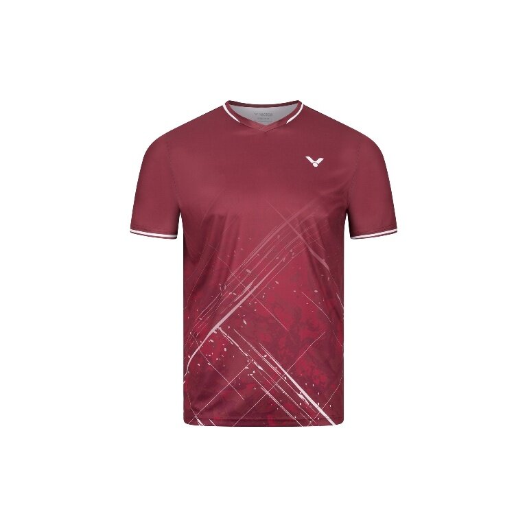 Victor Sport T-shirt T-63103 D (100% Polyester) red boys