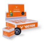 Victor Squashball (1 yellow dot, Speed slow) black <b>- 12 balls in the box</b>