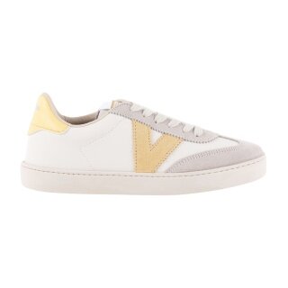 Victoria Sneakers Berlin Ciclista (Leather Look/Suede) - white/yellow