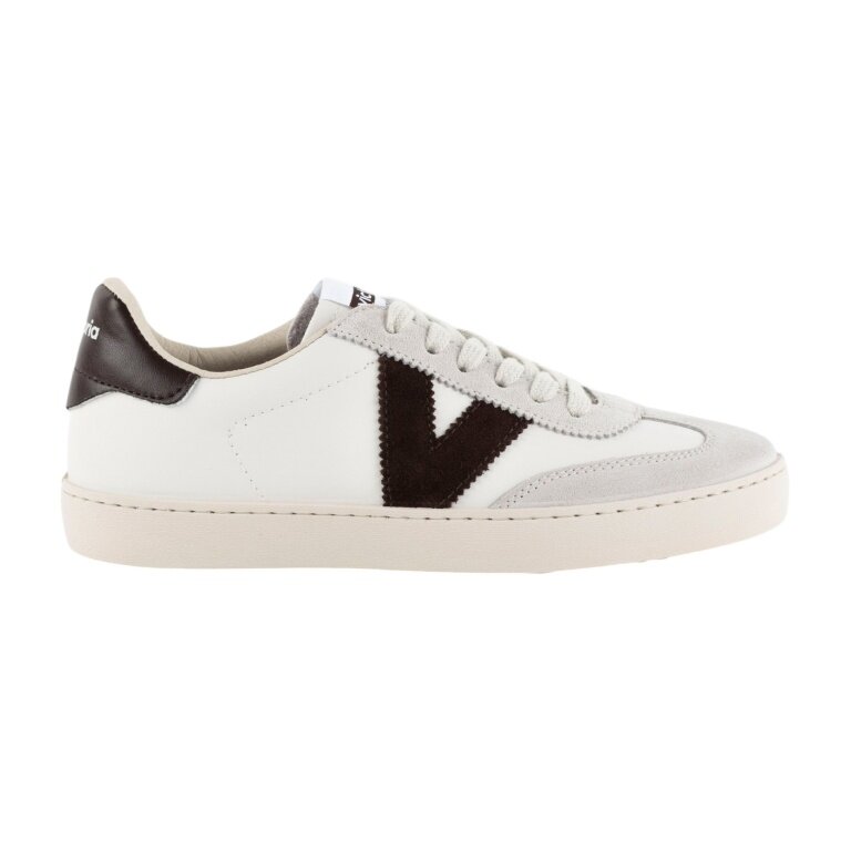 Victoria Sneaker Berlin Ciclista (Leather look/Suede) - white/dark brown