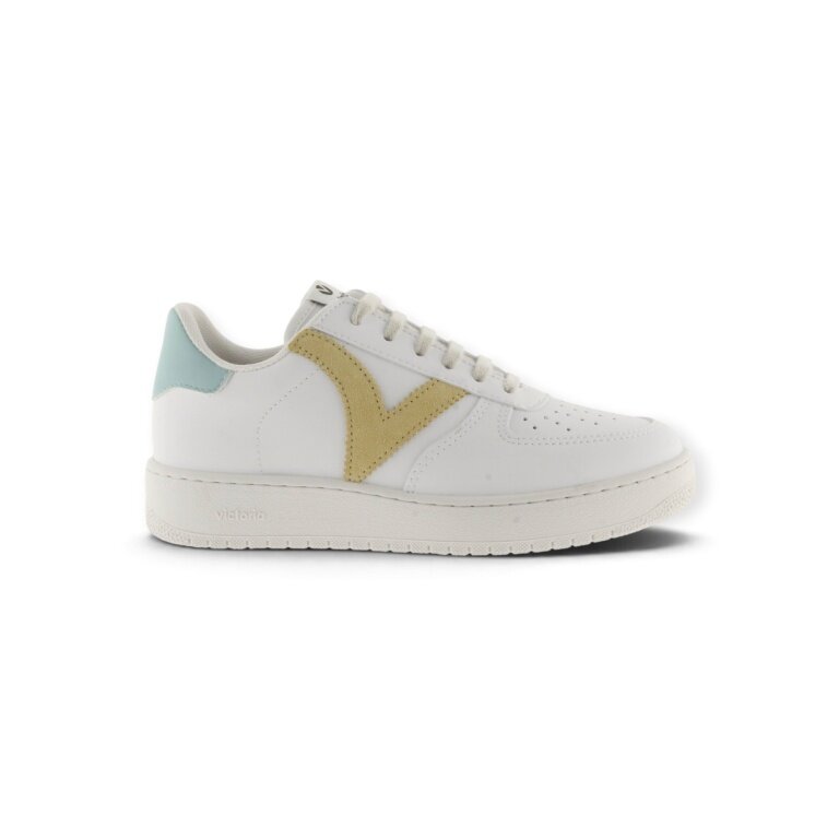 Victoria Sneakers Madrid (leather look/colour) - white/yellow