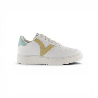 Victoria Sneakers Madrid (Leather Look) - white/yellow