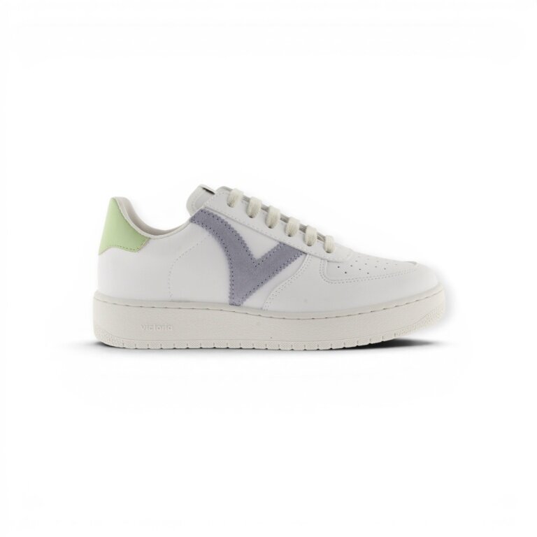 Victoria Sneakers Madrid (Leather Look) - white/purple
