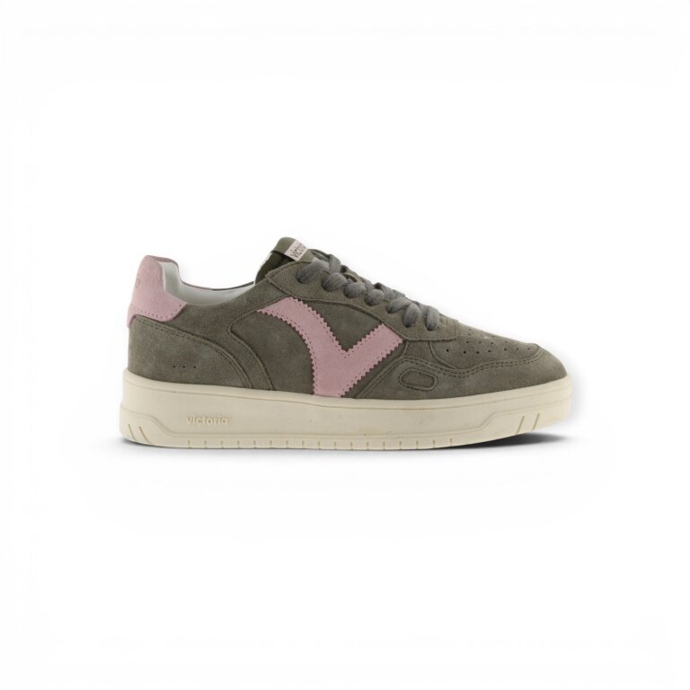 Victoria Sneaker Seul (Suede) - khaki/pink Ladies