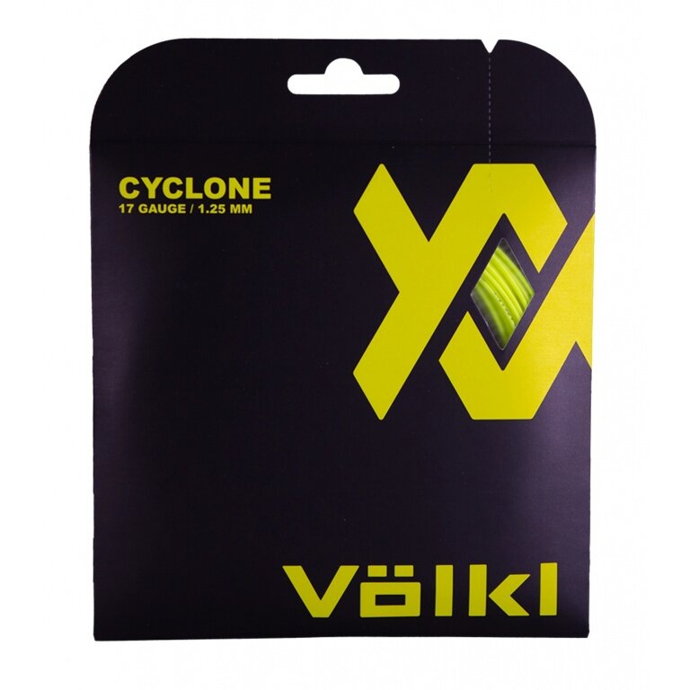 Völkl Tennis String Cyclone (Durability+Spin) yellow 12m Set
