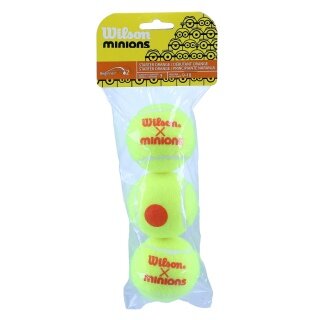 Wilson Methodology Balls Stage 2 Starter Minion yellow/orange Bag of 3