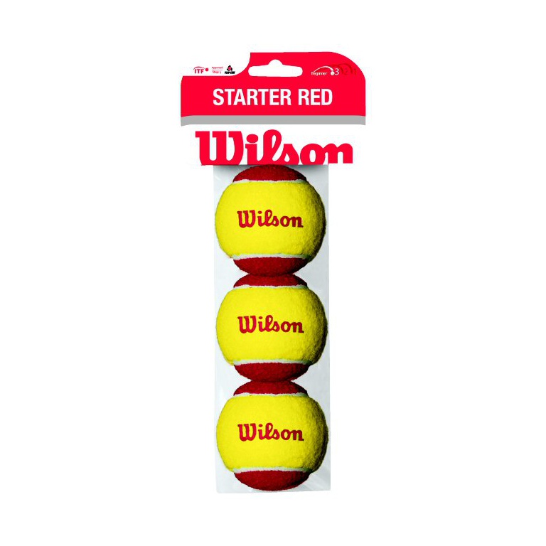 Wilson Methodology Balls Stage 3 Starter Red 3-pack Beutel