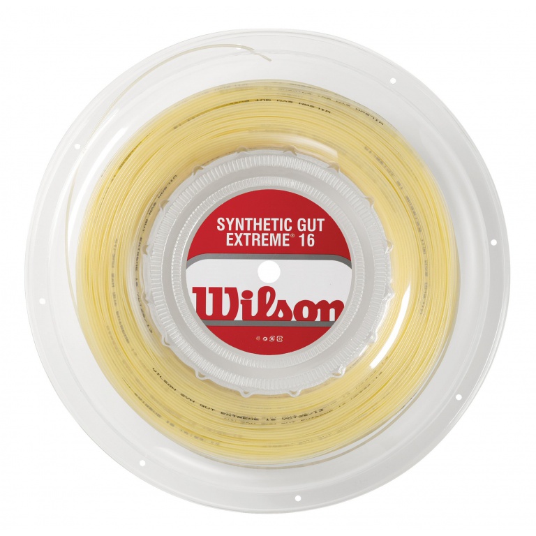 Stringing with Wilson Synthetic Gut Extreme tennis string