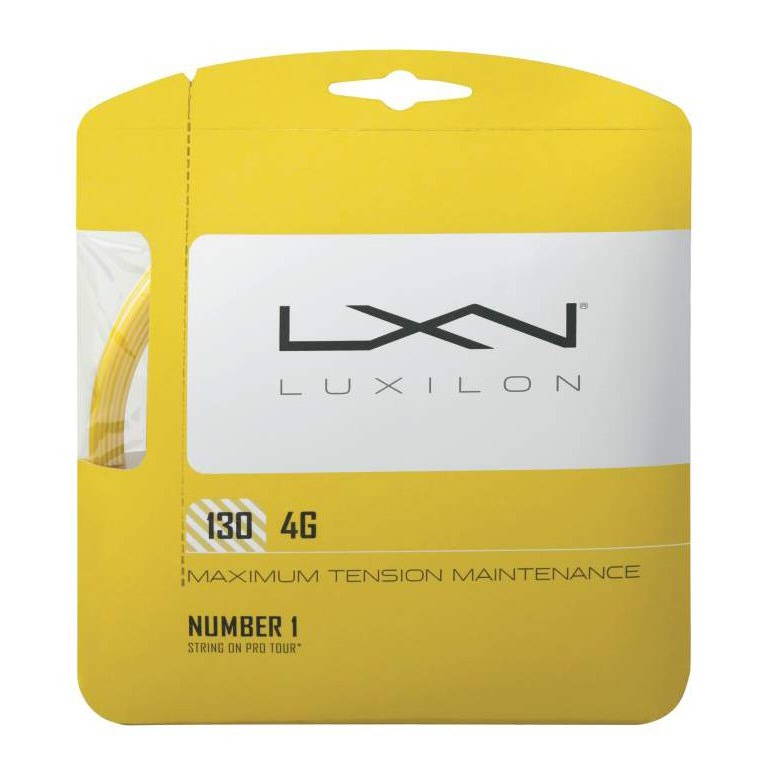 Luxilon Tennis String 4G (Durability+Power) yellow 12m Set