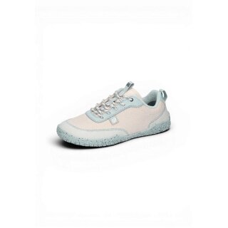 Waldläufer Barefoot Shoes H-Britt Nubuck Embo (anatomical toe box, flexible sole) light grey/blue ladies