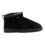 Warmbat Winter Shoes Durack Suede Boot (Merino Sheep Wool) black Ladies