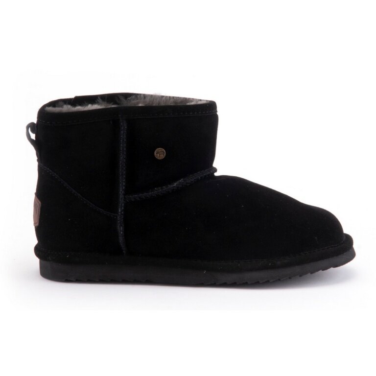 Warmbat Winter Shoes Wallaby (Suede) Black Ladies