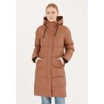 Weather Report Winter Down Coat Audrey Long Puffer Jacket W-Pro 5000 (waterproof, windproof) dark brown ladies