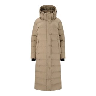 Whistler Winter Down Coat Joan Long Puffer (warm, windproof, waterproof) beige/brown ladies