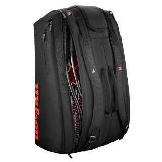 Wilson Tennis Racket Bag Clash V3 (Racket Bag, 3 Main Compartments) 2025 Black 15 Racket