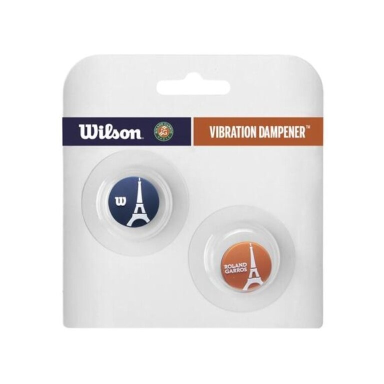 Wilson vibration dampeners Roland Garros Eiffel Tower navy blue/brown - 2 pieces