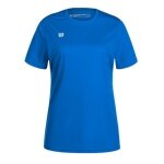 Wilson Sports Shirt Fundamentals Shooting (100% Polyester) Short Sleeve Blue Ladies