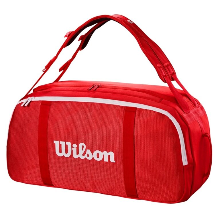 Wilson Tennis Bag Super Tour Coaches Duffel - red