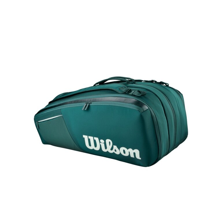 Wilson Tennis Racket Bag Blade V10 (Racket Bag, 3 Main Compartments) 2026 Green 15 Pack