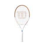 Wilson Kids' Tennis Racket Roland Garros Elite 25in (9-12 years) 2026 white/brown - pre-strung -