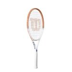 Wilson Kids' Tennis Racket Roland Garros Elite 23in (7-10 years) 2026 white/brown - pre-strung -