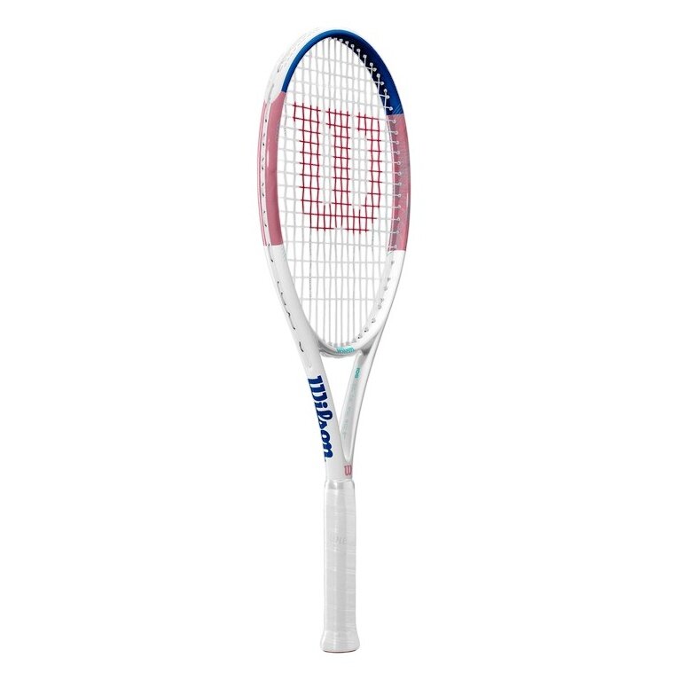 Wilson Tennis Racket Allure 105in/295g/Recreational 2025 white/pink/blue - pre-strung -