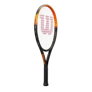 Wilson Kids' Tennis Racket Burn Spin JR 24in (8-10 years) 2025 black/orange - pre-strung -