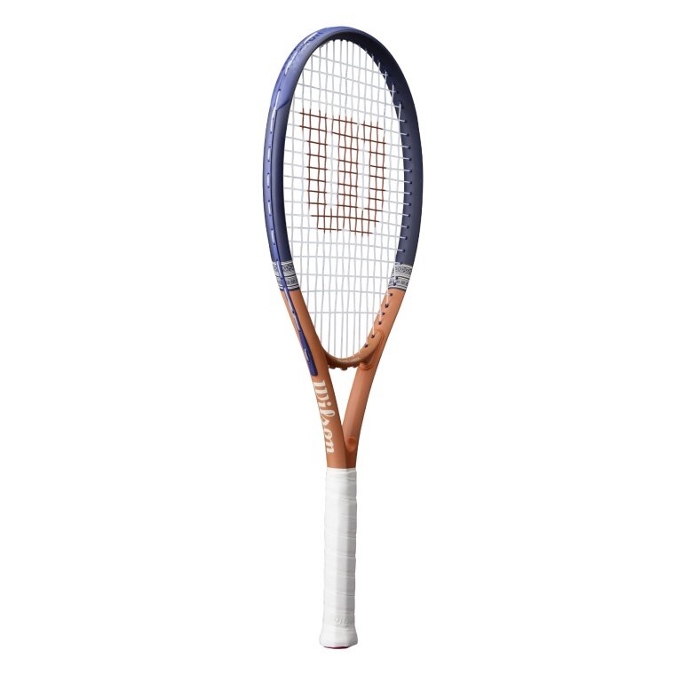 Wilson Tennis Racket Roland Garros Elite 113in/275g/Recreational 2026 navy blue/brown - strung -