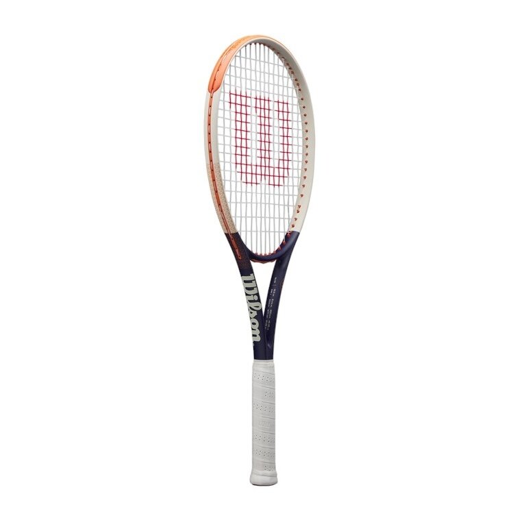 Wilson Tennis Racket Roland Garros Triumph 105in/298g/Recreational 2025 beige/navy blue - strung -