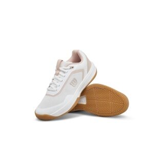 Wilson Courtglide Allcourt Tennis Shoes (Stability) White/Pink Ladies