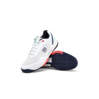Wilson Courtglide Allcourt Tennis Shoes (Stability) white/blue men's