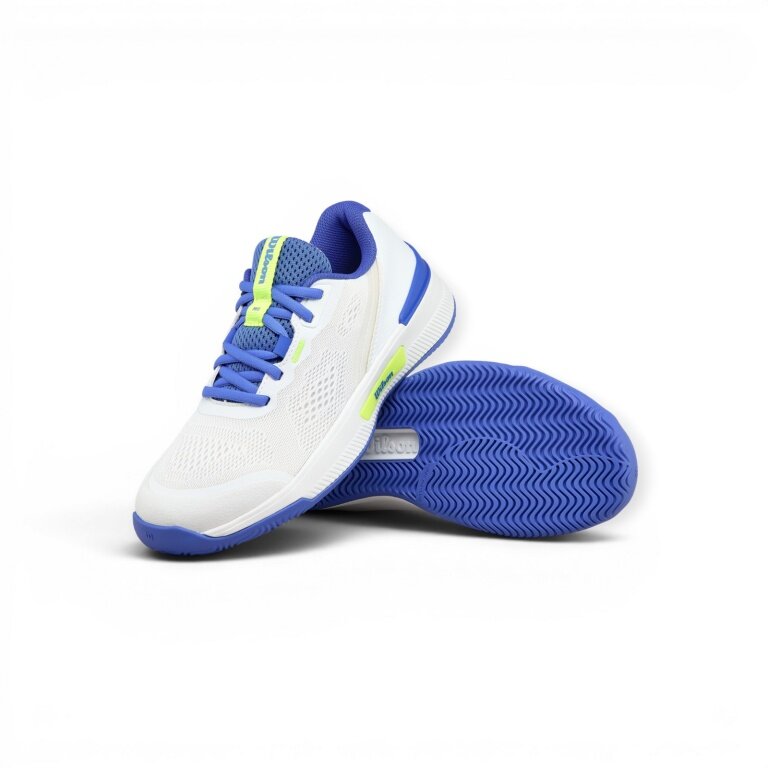 Wilson Tennis Shoes Intrigue Pro Allcourt 2025 white/blue/lime ladies