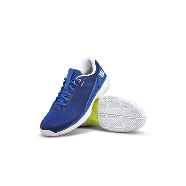 Wilson Tennis Shoes Rush Lite 5.0 Clay/Sand Court Blue/White Men's