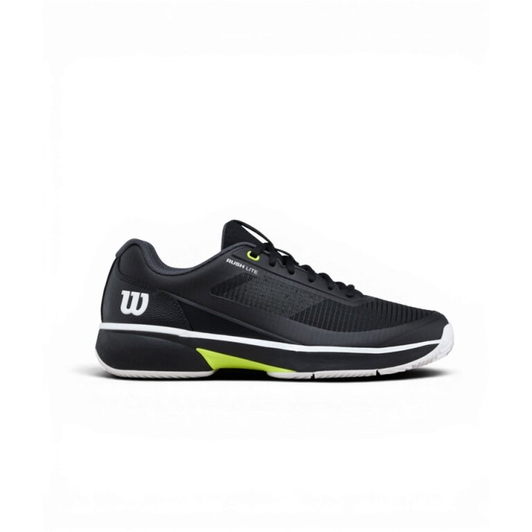 Wilson Tennis Shoes Rush Lite 5.0 Clay/Sand Court Black/White/Yellow Men's