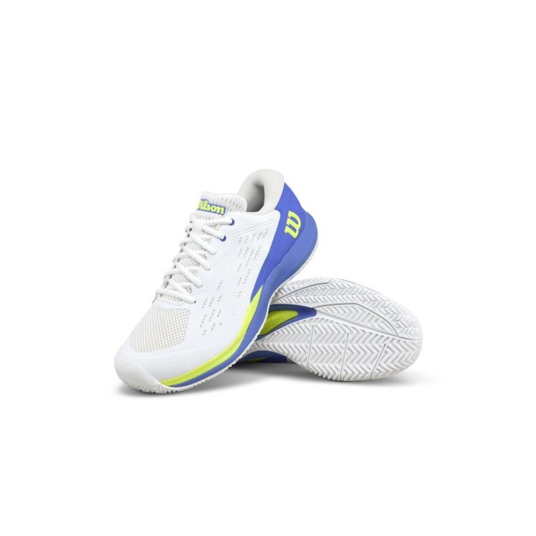 Wilson Rush Pro Ace Allcourt Tennis Shoes (2E/wide) 2025 white/blue men's