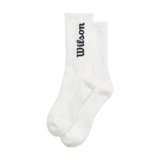 Wilson Tennis Sock Crew Logo White Men's - 1 Pair