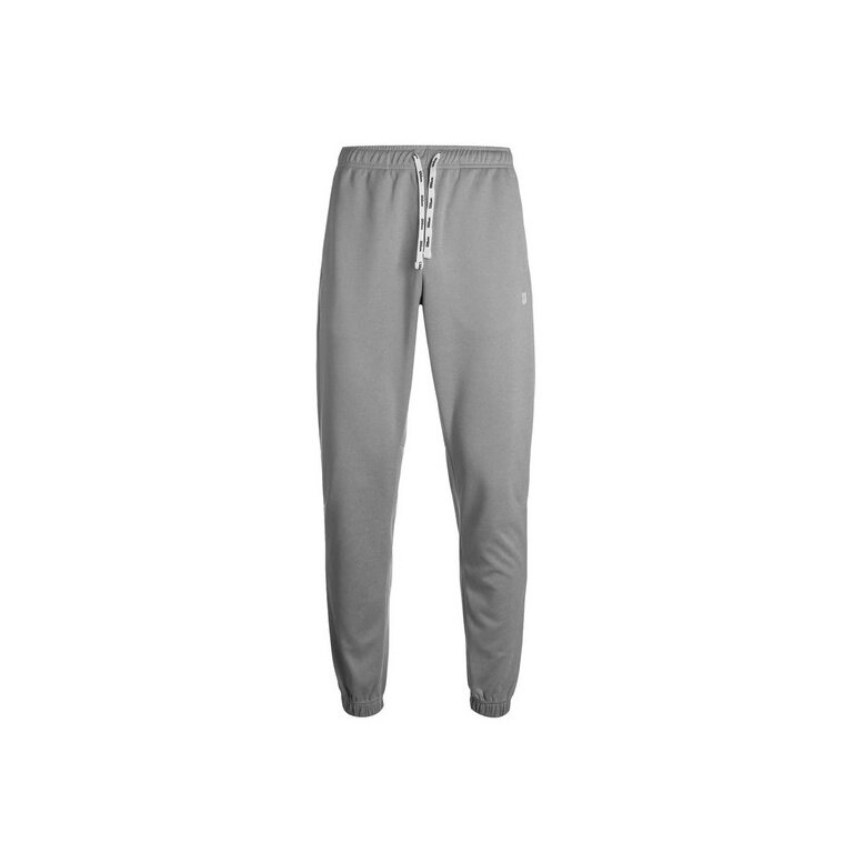 Wilson Training Trousers Fundamentals Pant (100% Polyester) Long Grey Men's