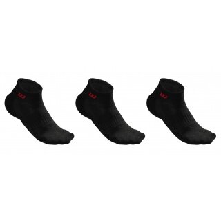 Wilson Tennis Socks Quarter black Men - 3 Pairs