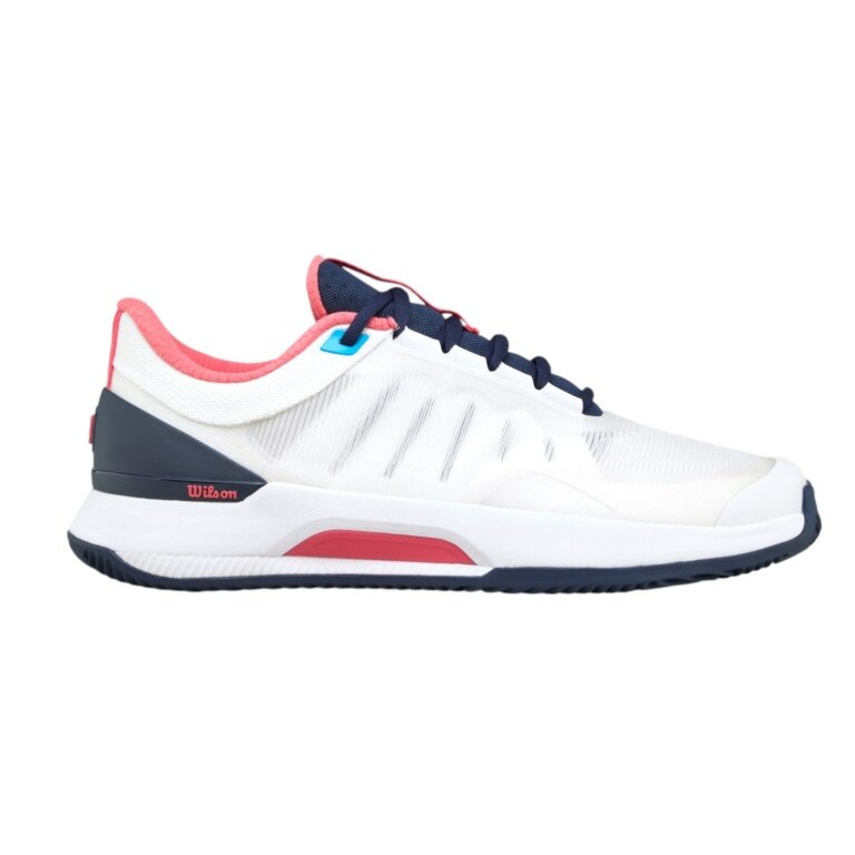 Wilson Tennis Shoes Intrigue Tour Clay/Sand Court 2025 White/Navy Blue Ladies