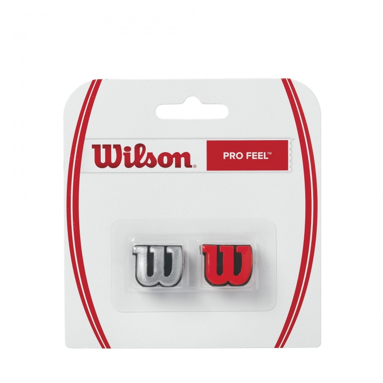 Wilson Vibration Dampener Pro Feel silver/red 2-pack