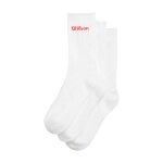 Wilson Tennis Socks Crew Logo White Men's - 3 Pairs