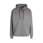 Wilson Training Jacket Fundamentals Cotton Zip with Hood (Cotton) grey Men's