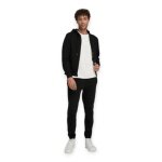 Wilson Training Jacket Team Zip Hoodie (with hood, cotton) black men's