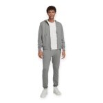 Wilson Training Jacket Team Zip Hoodie (with hood, cotton) grey men's