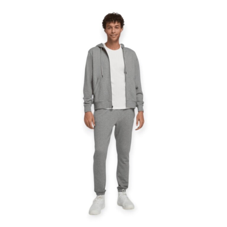 Wilson Training Jacket Team Zip Hoodie (with hood, cotton) grey men's