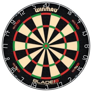 Winmau Dartboard Blade 6 Dual Core (seamless, highly visible playing surface)