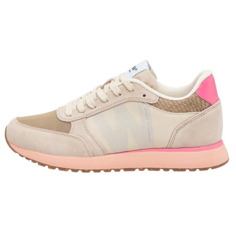 Woden Sneaker Ronja (Leather/Textile) beige/pink Ladies