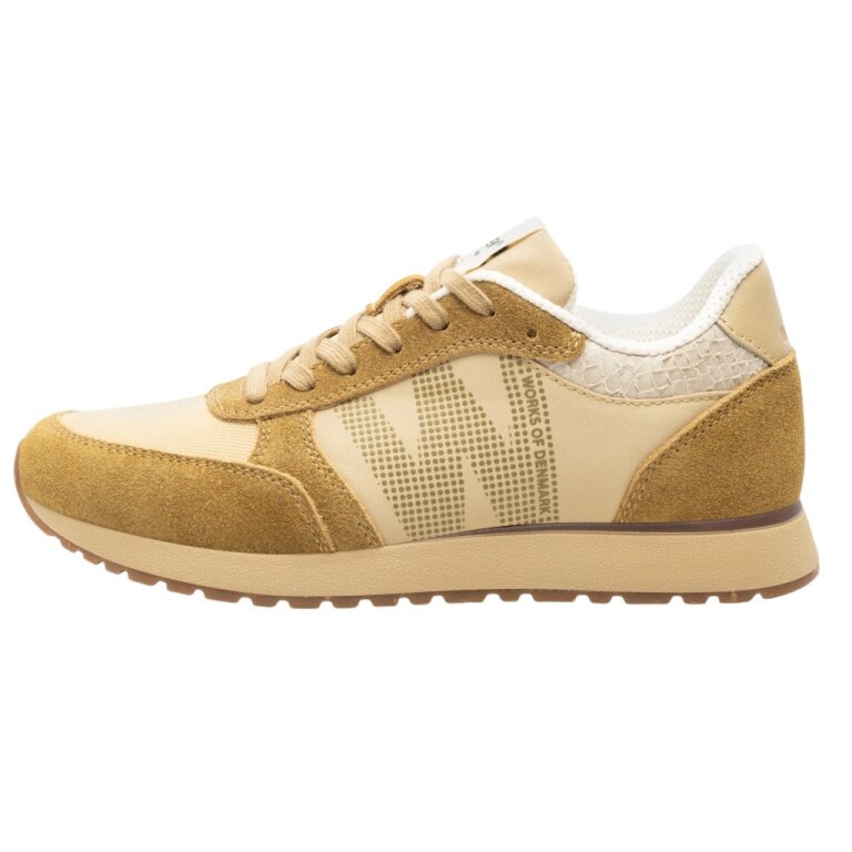 Woden Sneaker Ronja (Leather/Textile) beige/khaki Ladies