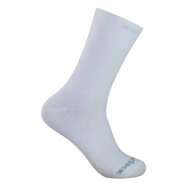 Wrightsock Sports Socks Crew Coolmesh II (thin, breathable, comfortable) white - 1 pair